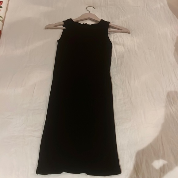 Brandy Melville Dresses & Skirts - Brandy Melville black ribbed midi dress, tight fitting, very gently worn